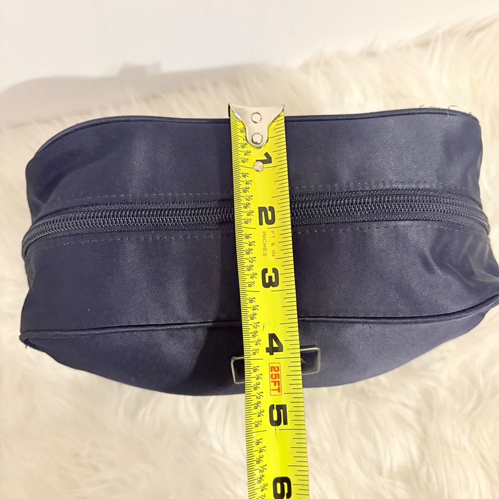 Prada Parfums Navy Blue Nylon Toiletry Cosmetic Makeup Bag - Picture 10 of 13